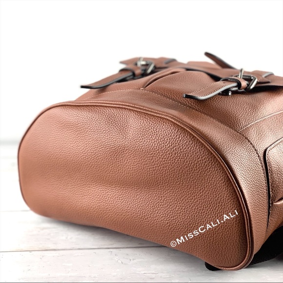 NWT COACH Hudson Backpack Leather Men’s Bag - Antique Nickel Saddle - Picture 11 of 16